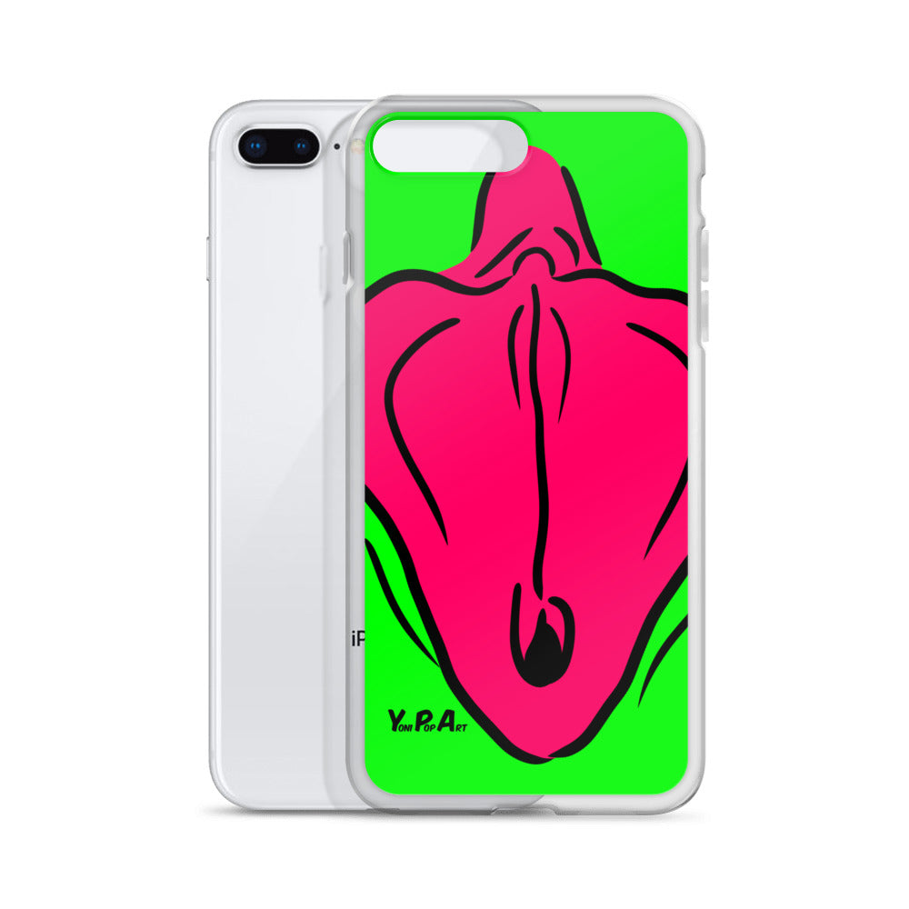 iPhone-Hülle YoniPopArt "Flaps on green"