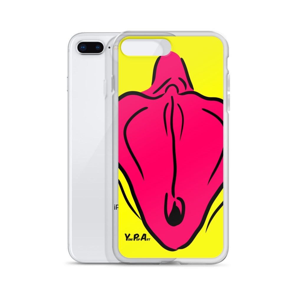iPhone-Hülle YoniPopArt "Flaps on yellow"