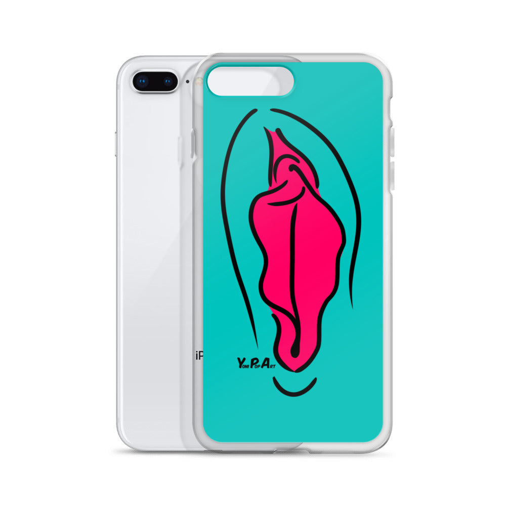iPhone-Hülle YoniPopArt  "pink on inverse colour"