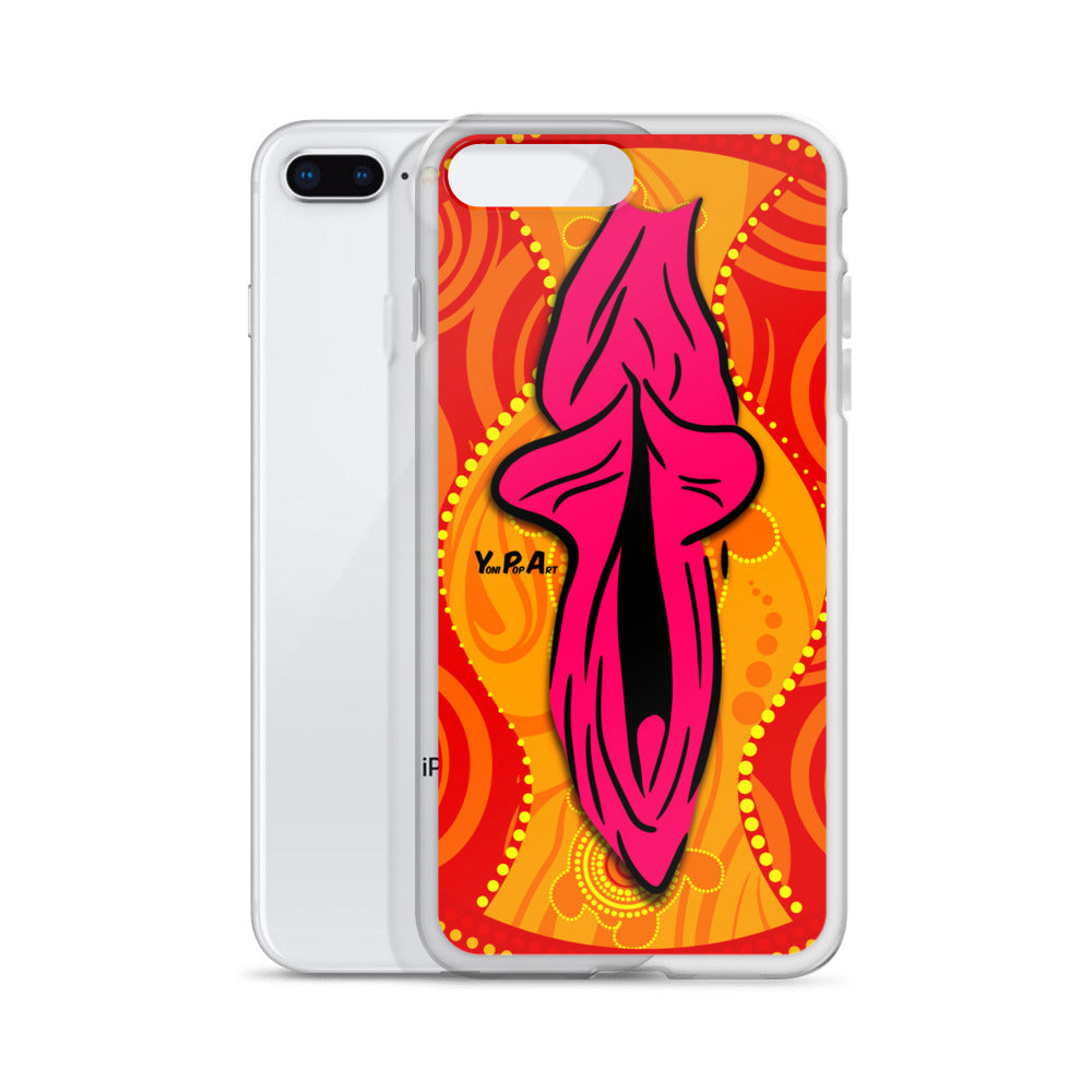 iPhone-Hülle YoniPopArt "Swirling Yoni on Red"