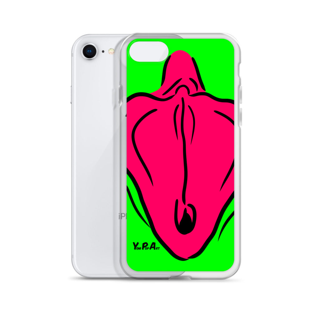 iPhone-Hülle YoniPopArt "Flaps on green"