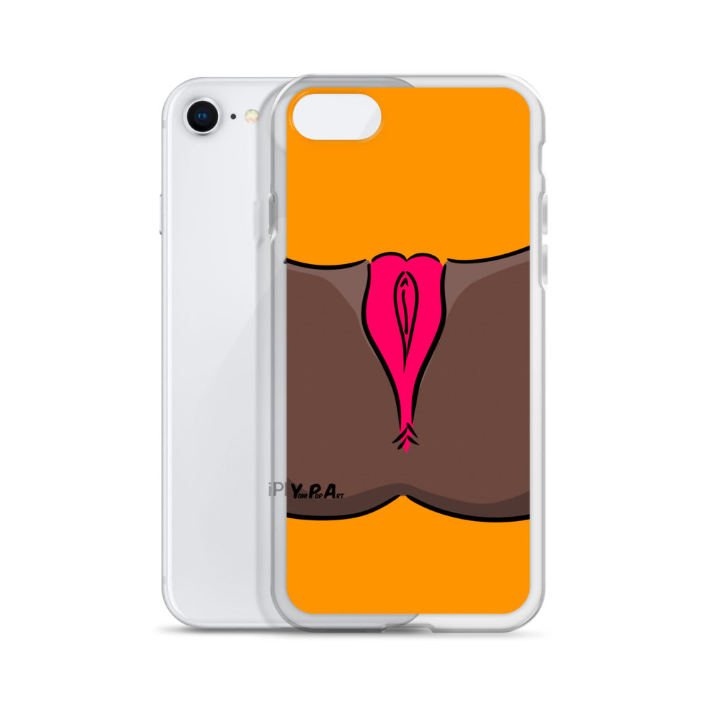 iPhone-Hülle YoniPopArt "Pink on Orange"