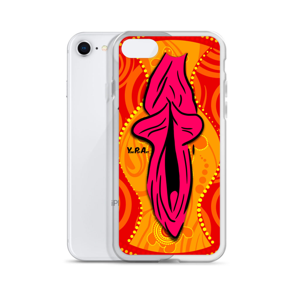iPhone-Hülle YoniPopArt "Swirling Yoni on Red"