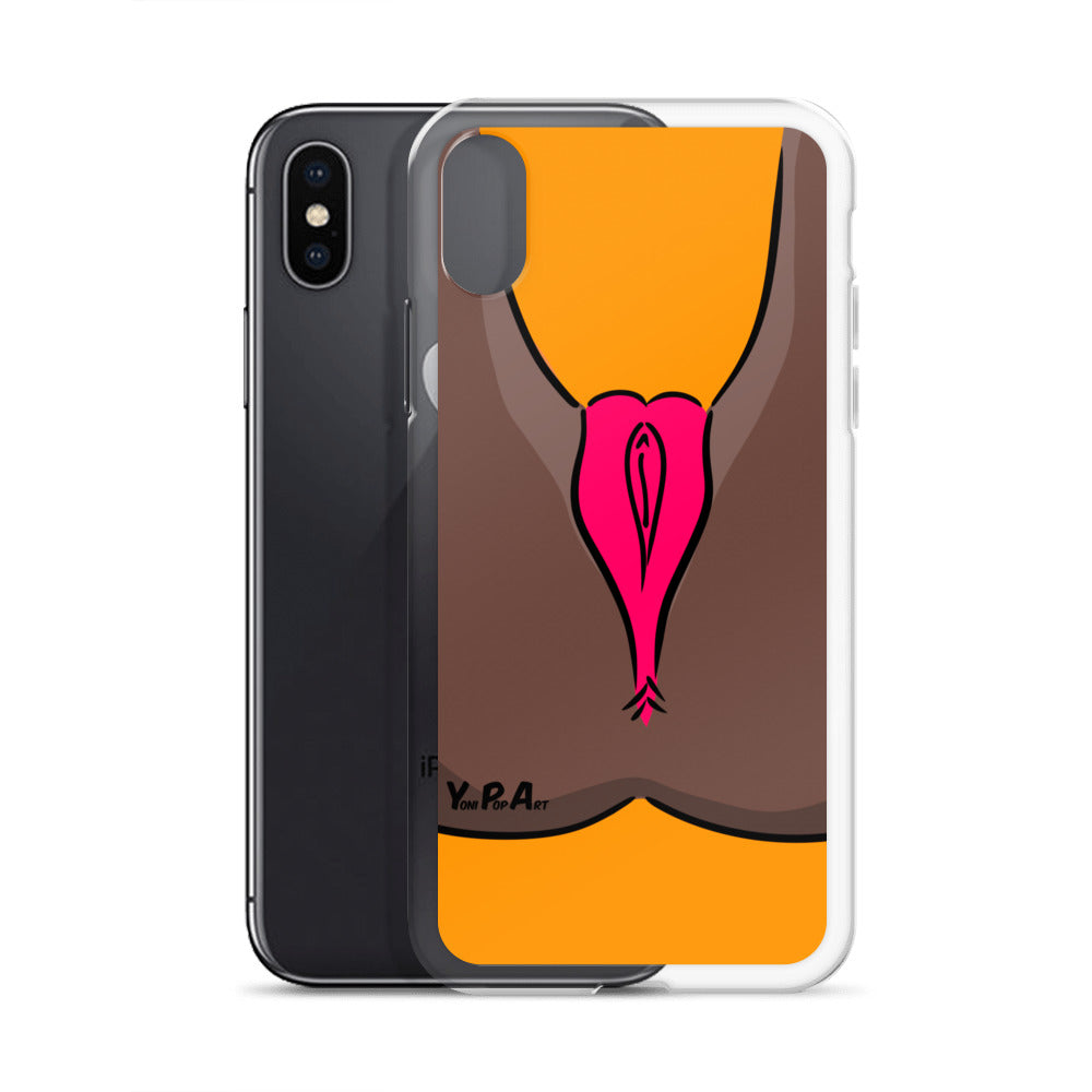iPhone-Hülle YoniPopArt "Backside #5 on orange"