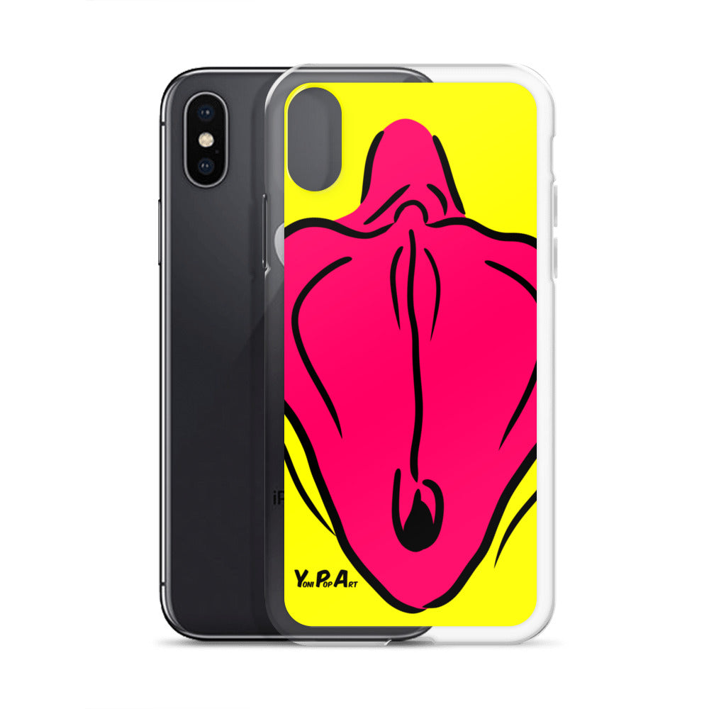iPhone-Hülle YoniPopArt "Flaps on yellow"