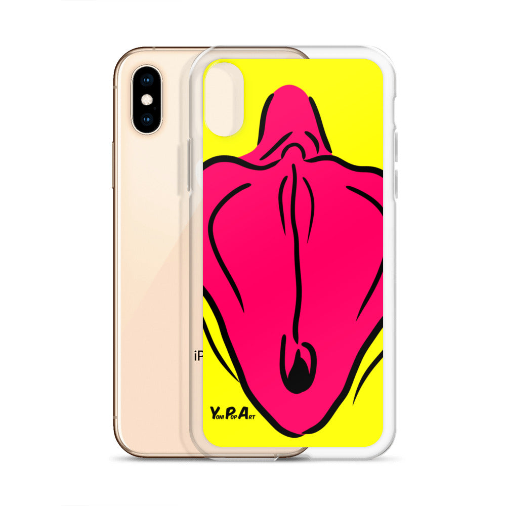 iPhone-Hülle YoniPopArt "Flaps on yellow"