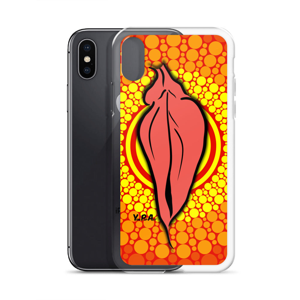 iPhone-Hülle YoniPopArt "pink flaps orange points #3"
