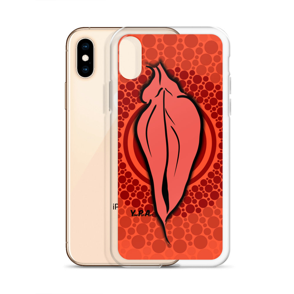 iPhone-Hülle YoniPopArt "pink flaps on red points #3"