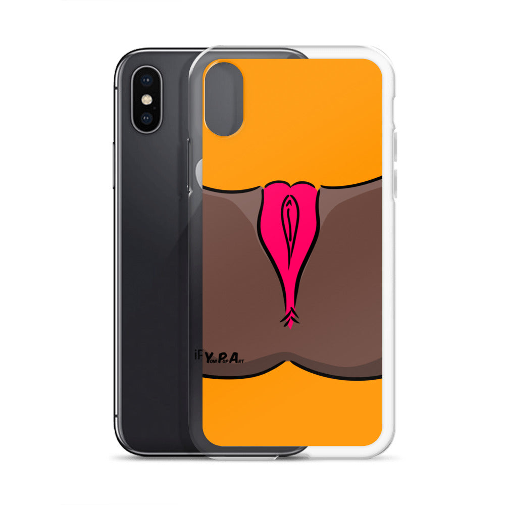 iPhone-Hülle YoniPopArt "Pink on Orange"