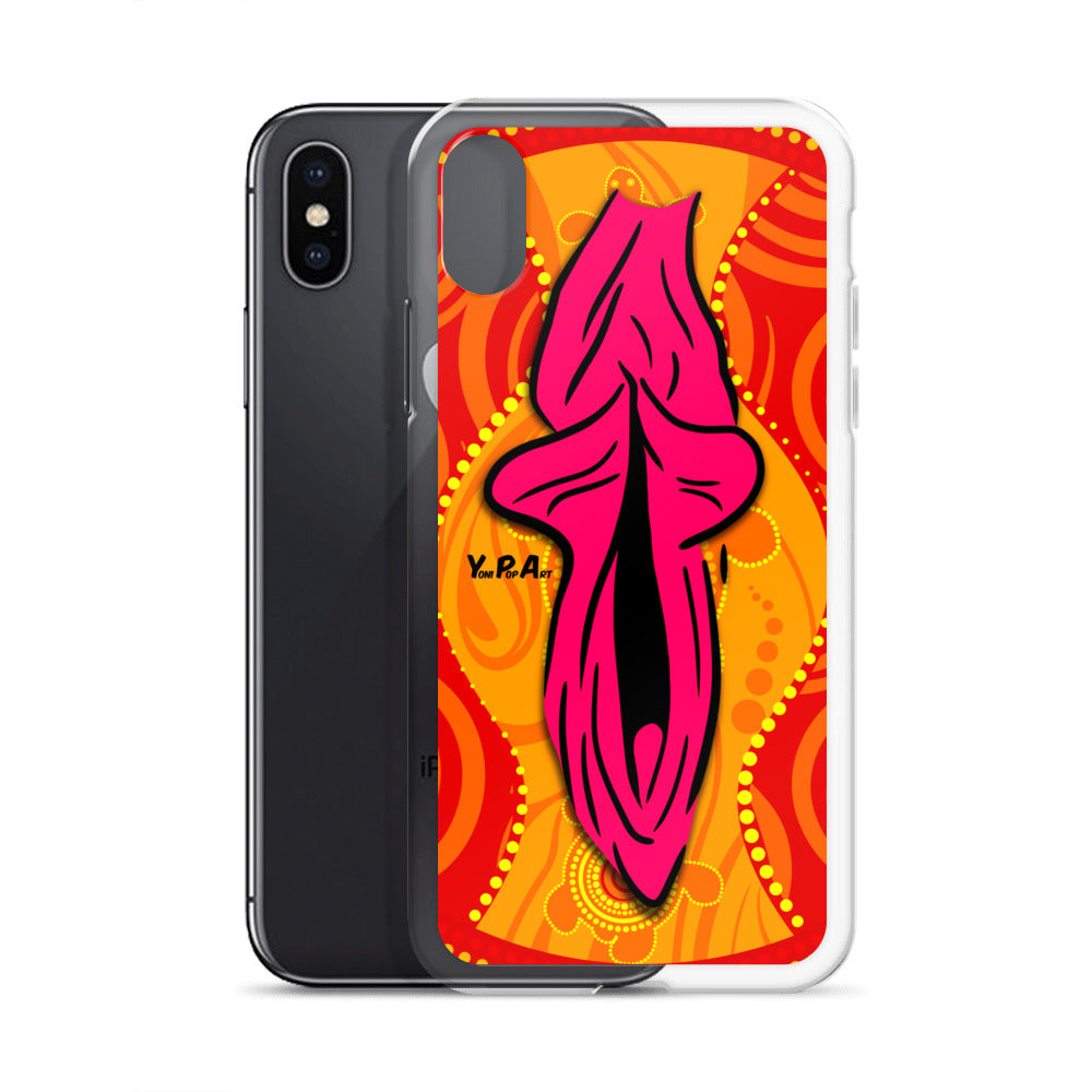 iPhone-Hülle YoniPopArt "Swirling Yoni on Red"