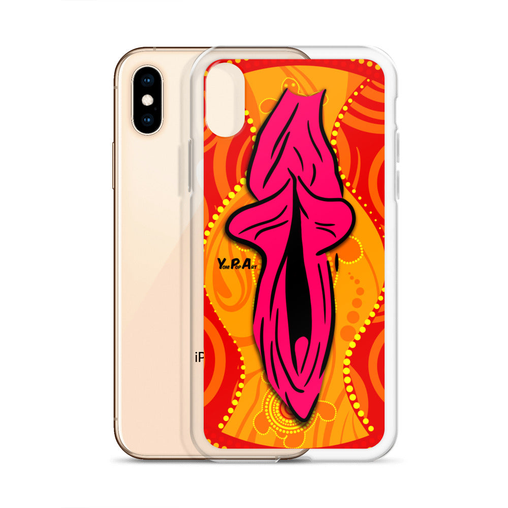 iPhone-Hülle YoniPopArt "Swirling Yoni on Red"