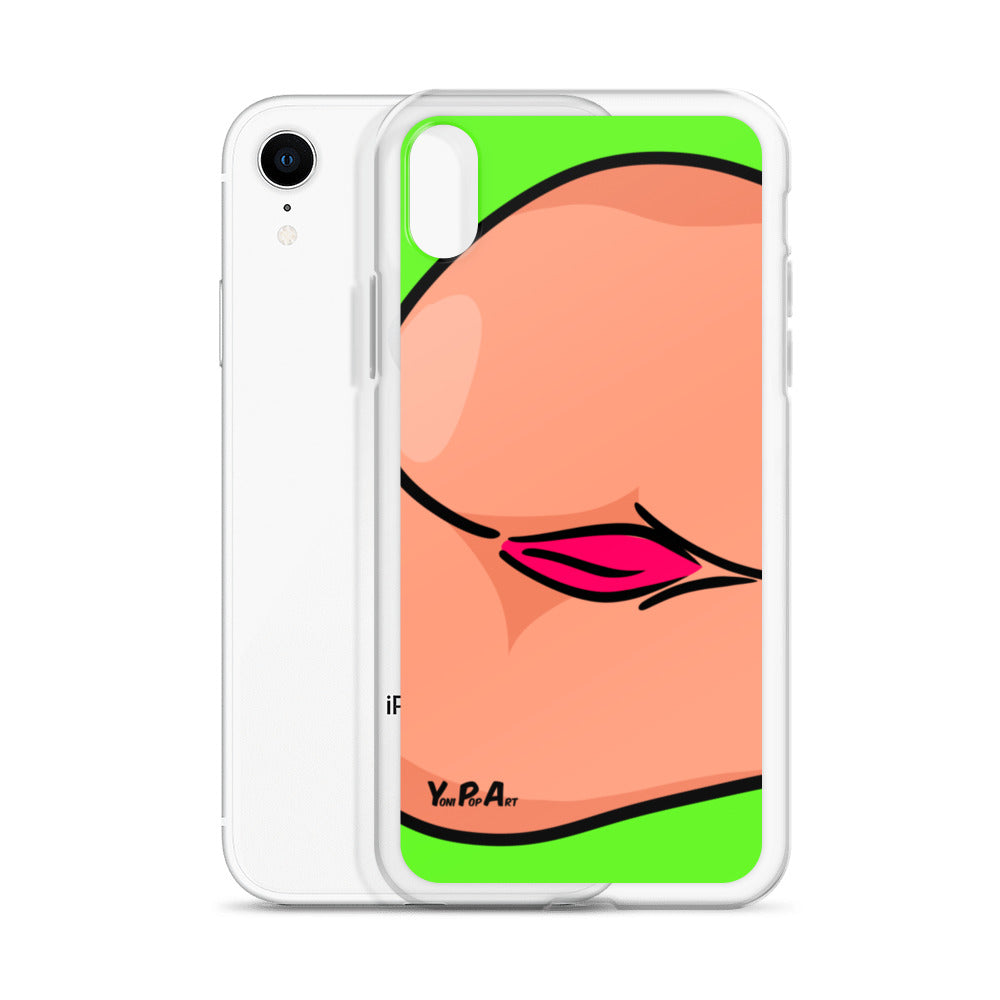 iPhone-Hülle YoniPopArt "Backside #3 on green"