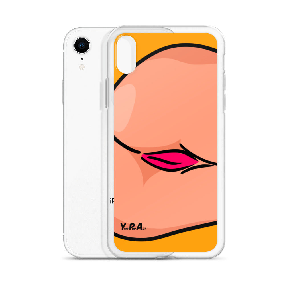 iPhone-Hülle YoniPopArt "Backside #3 on orange"