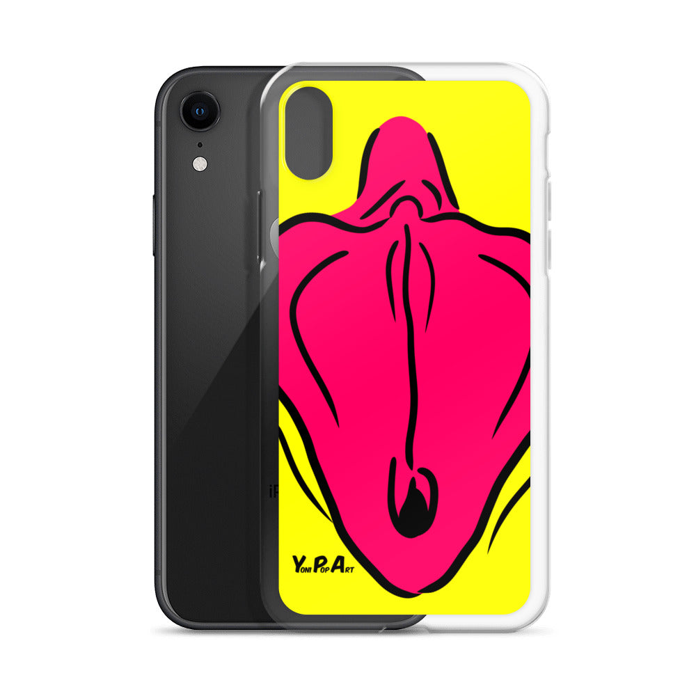 iPhone-Hülle YoniPopArt "Flaps on yellow"