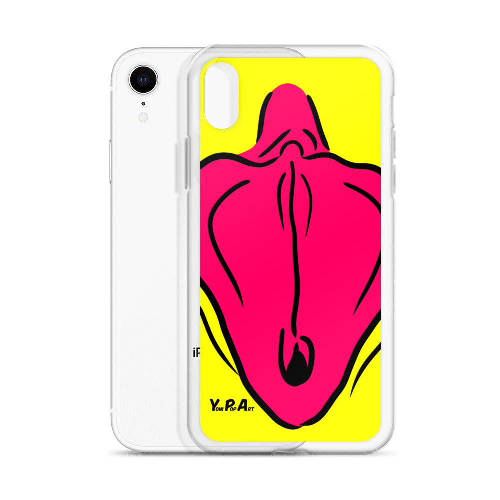 iPhone-Hülle YoniPopArt "Flaps on yellow"