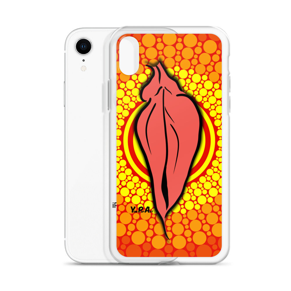 iPhone-Hülle YoniPopArt "pink flaps orange points #3"