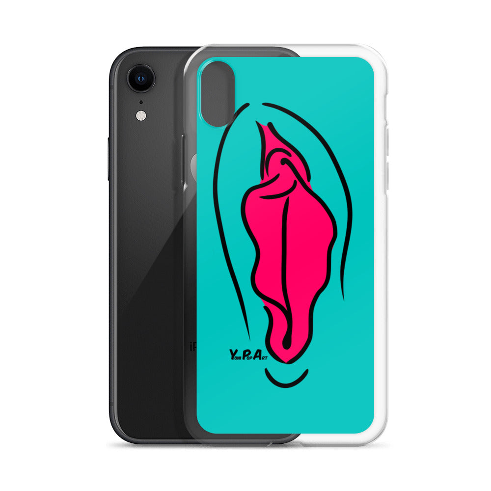 iPhone-Hülle YoniPopArt  "pink on inverse colour"