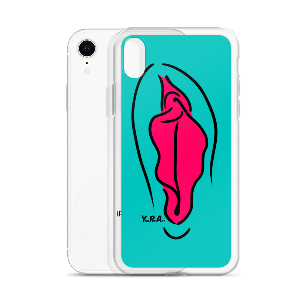iPhone-Hülle YoniPopArt  "pink on inverse colour"