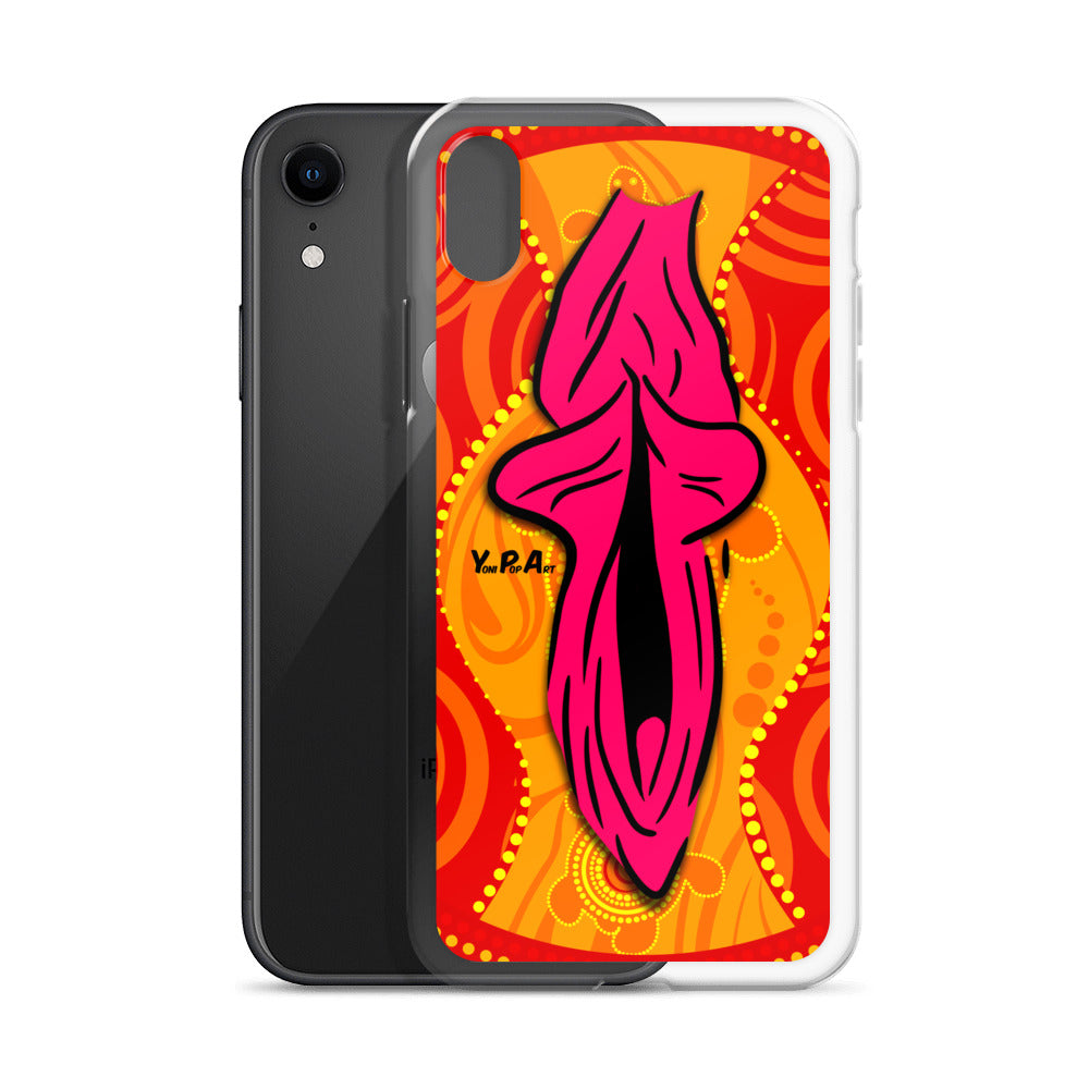 iPhone-Hülle YoniPopArt "Swirling Yoni on Red"