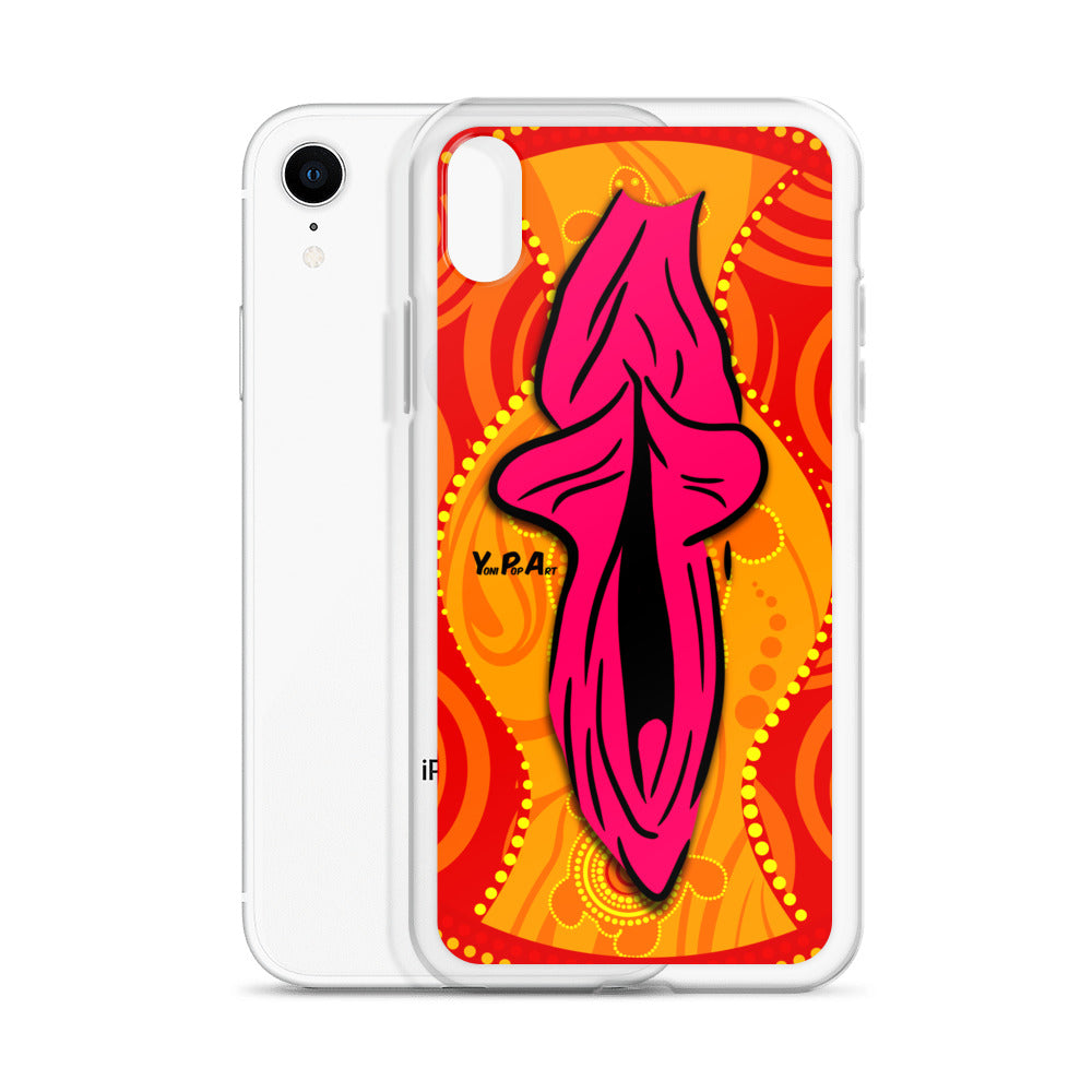 iPhone-Hülle YoniPopArt "Swirling Yoni on Red"