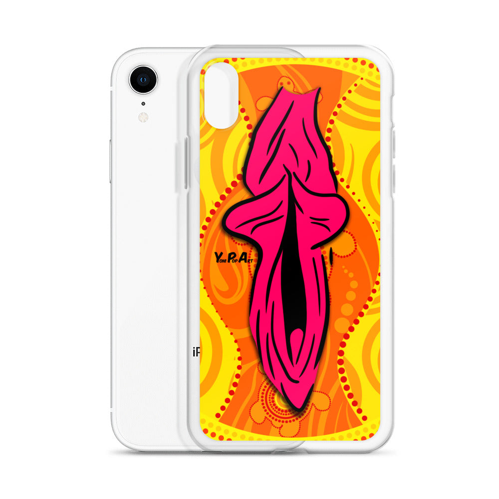 iPhone-Hülle YoniPopArt "Swirling Yoni on Yellow"