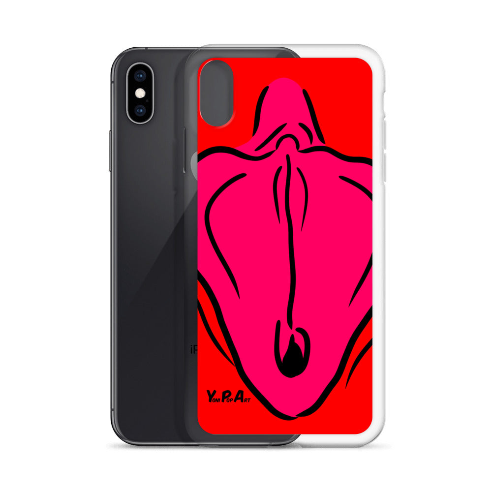 iPhone-Hülle YoniPopArt "Flaps on red"