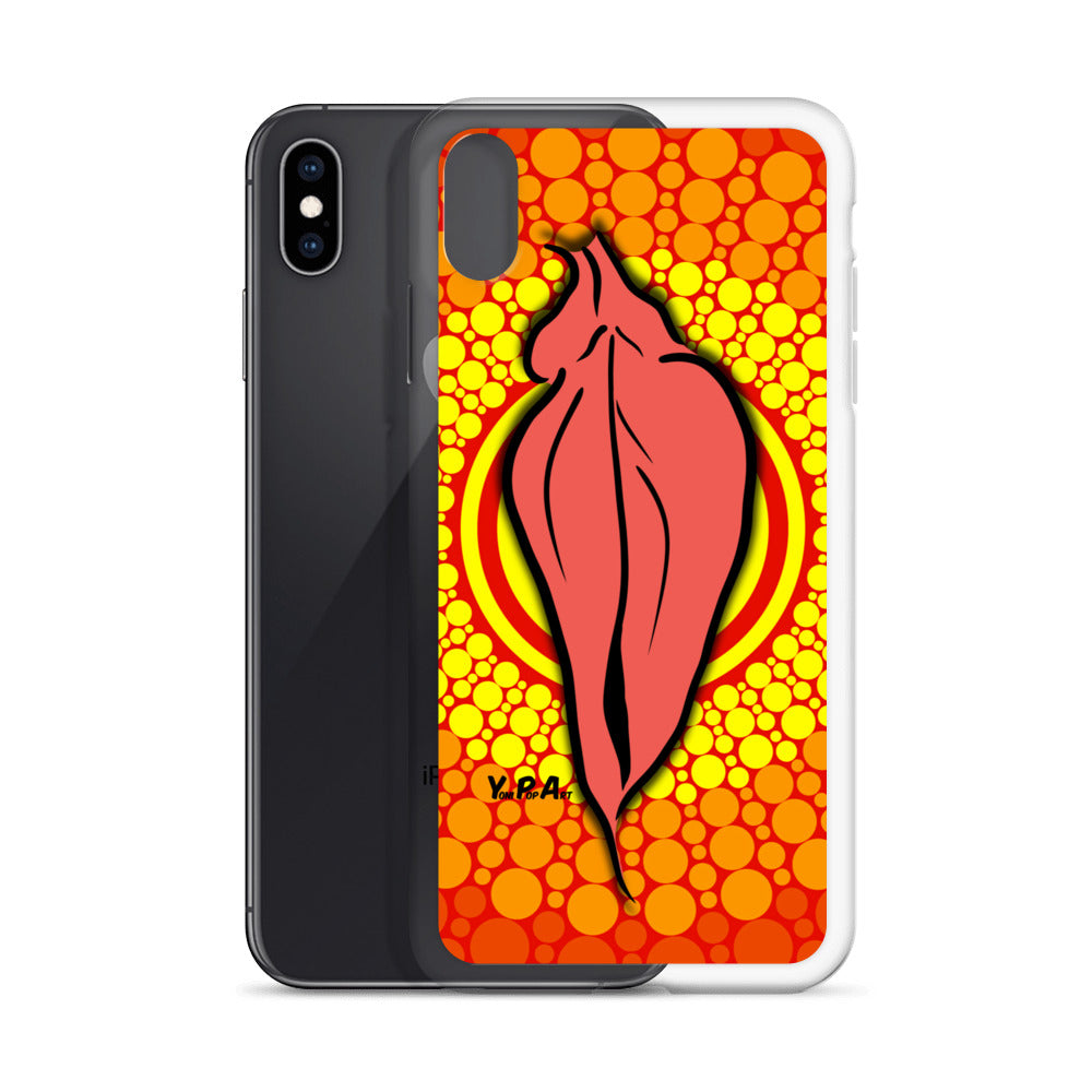 iPhone-Hülle YoniPopArt "pink flaps orange points #3"