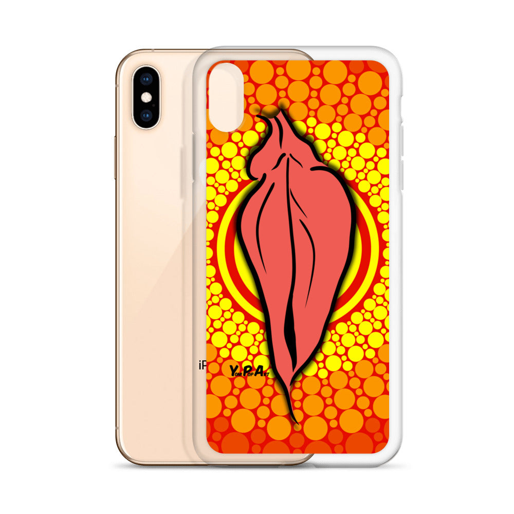 iPhone-Hülle YoniPopArt "pink flaps orange points #3"