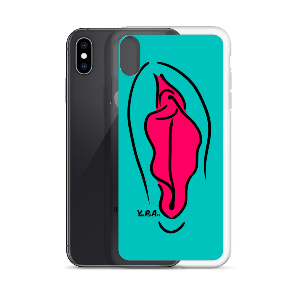 iPhone-Hülle YoniPopArt  "pink on inverse colour"