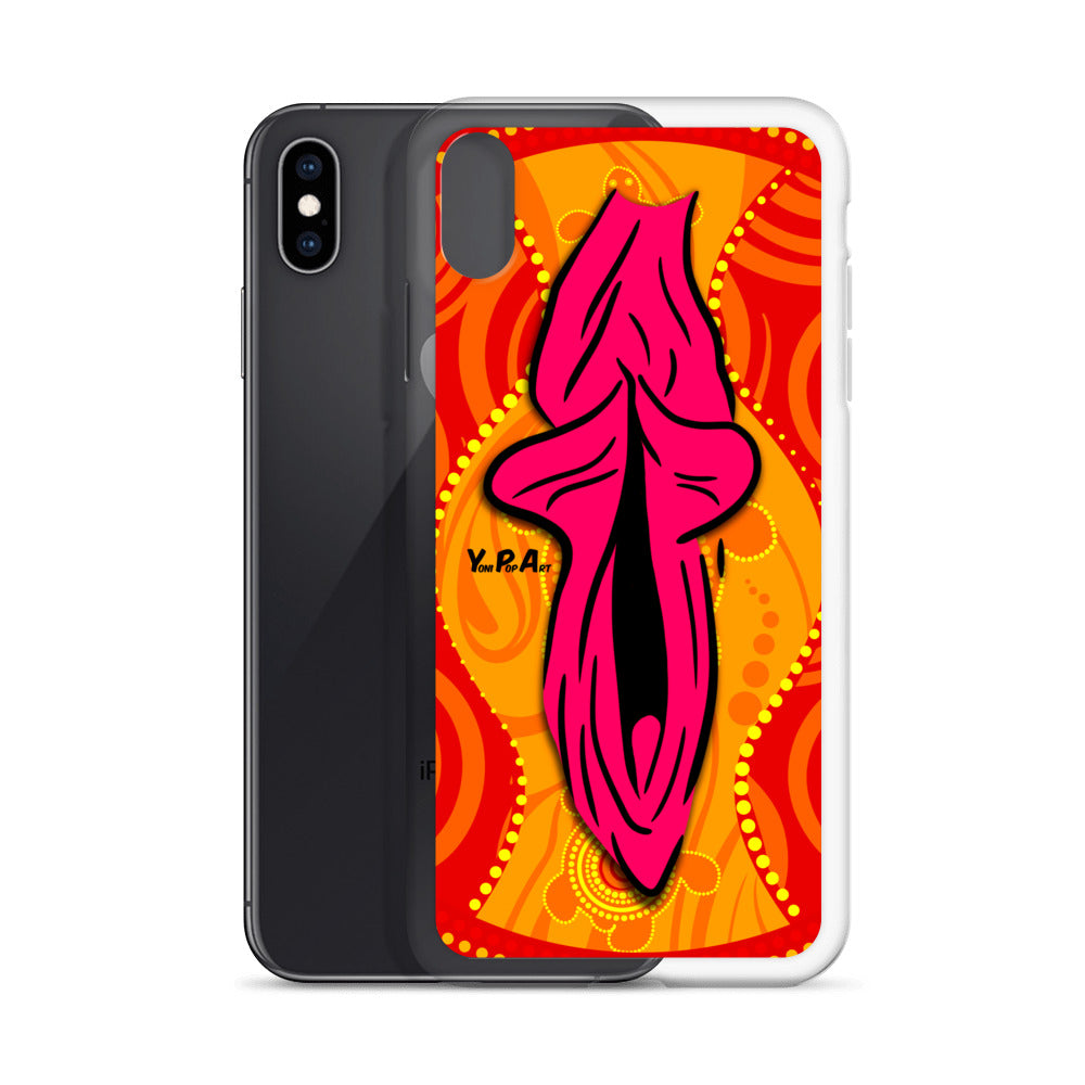 iPhone-Hülle YoniPopArt "Swirling Yoni on Red"