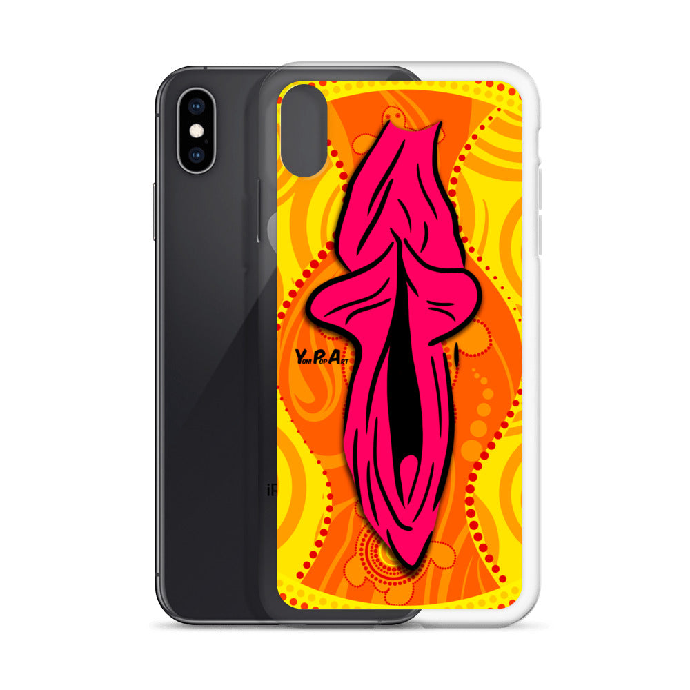 iPhone-Hülle YoniPopArt "Swirling Yoni on Yellow"