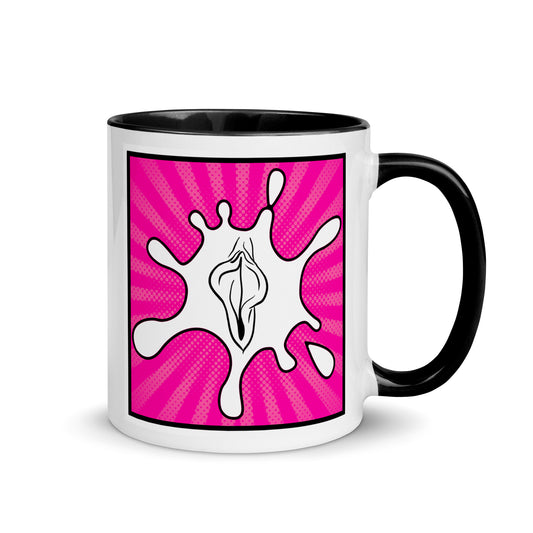 Tasse YoniPopArt #7 mit farbiger Innenseite
