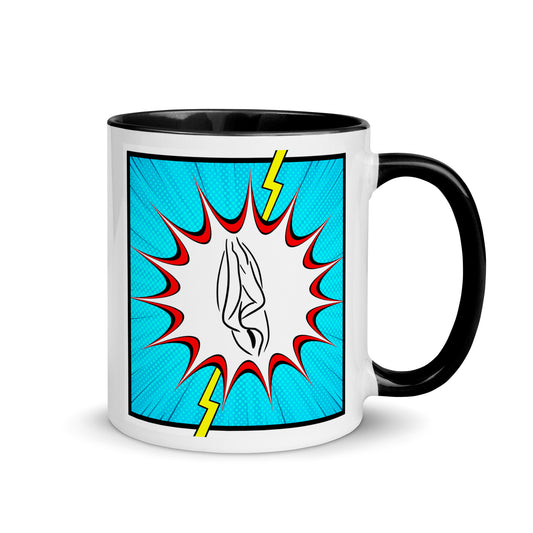 Tasse YoniPopArt "Flashed" mit farbiger Innenseite