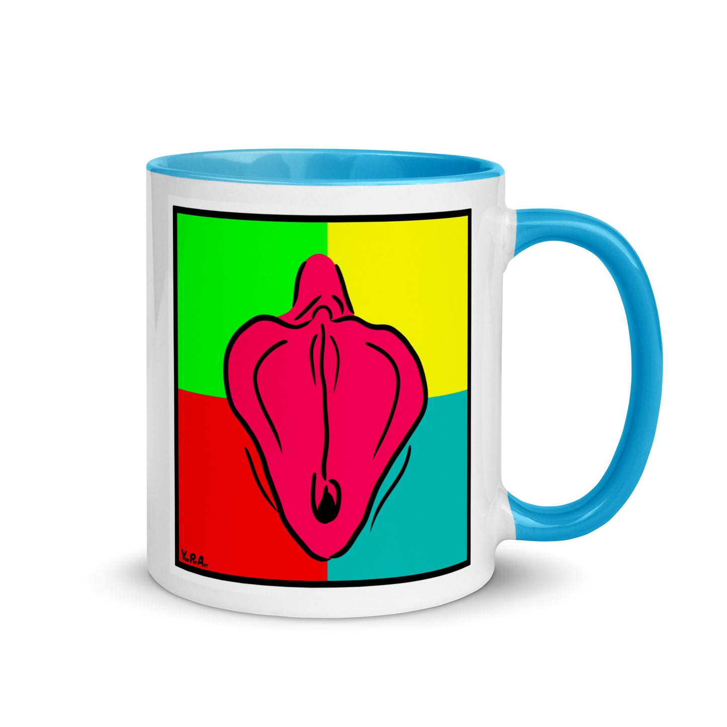 Tasse YoniPopArt "Collection #3" mit farbiger Innenseite