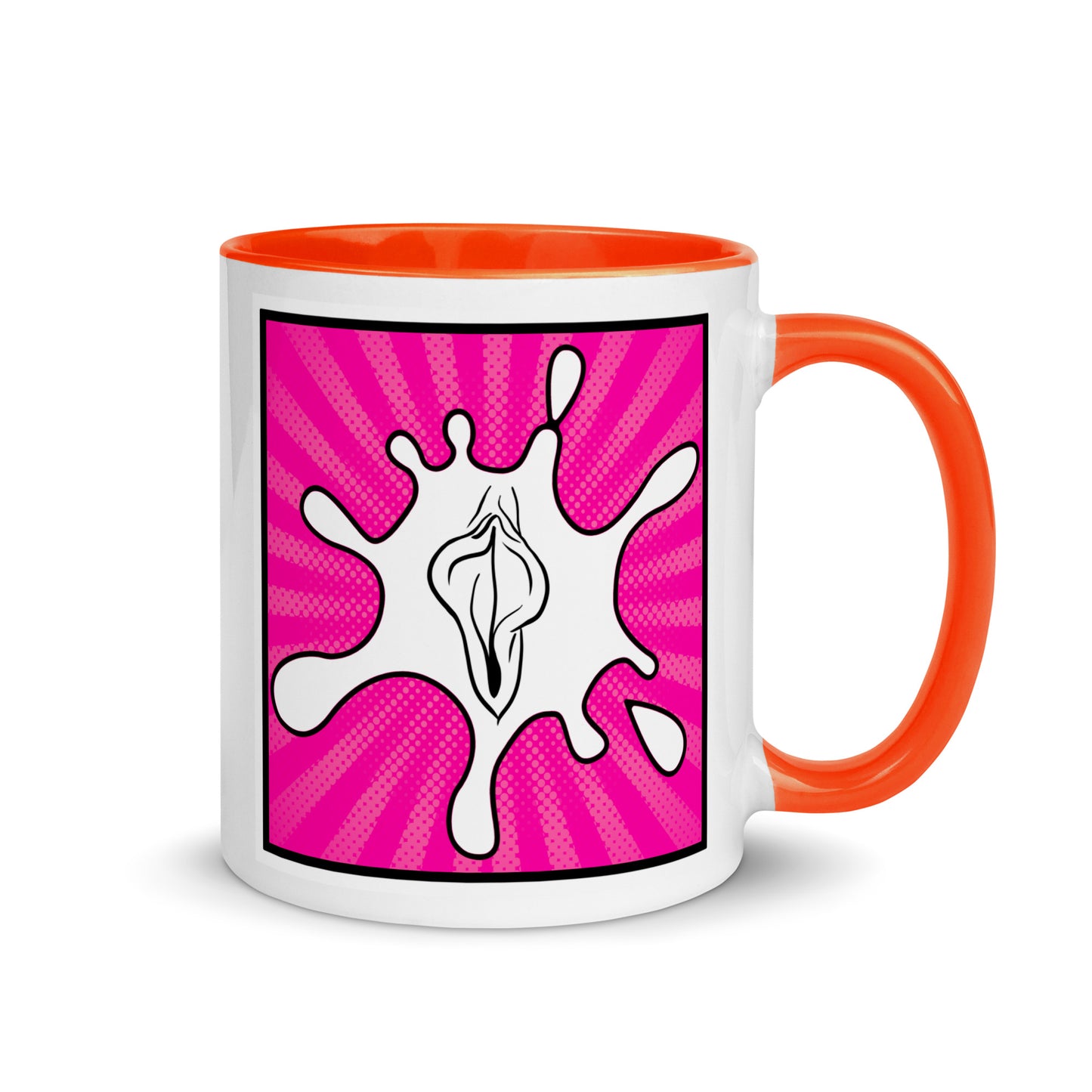 Tasse YoniPopArt #7 mit farbiger Innenseite