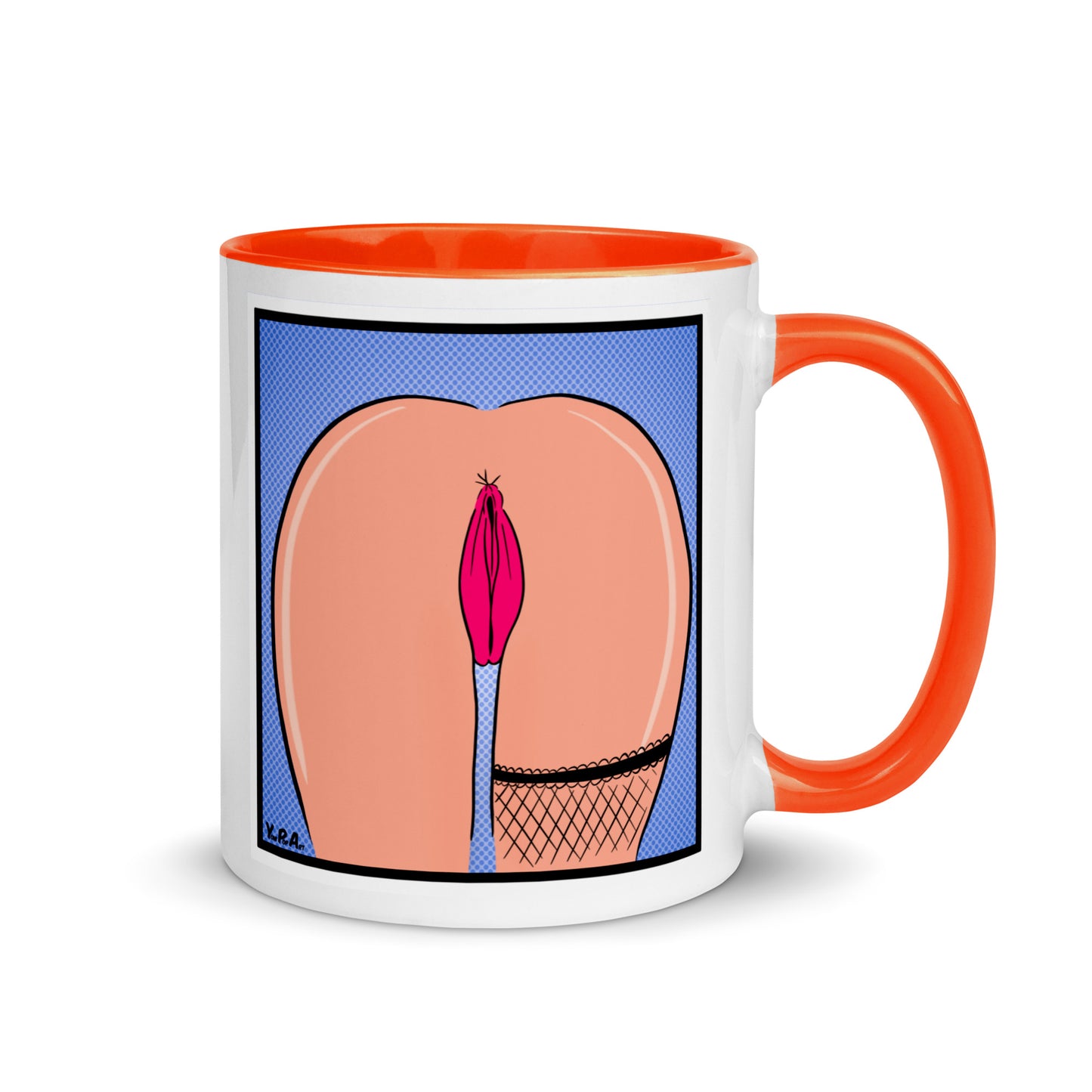 Tasse YoniPopArt "Butt" mit farbiger Innenseite