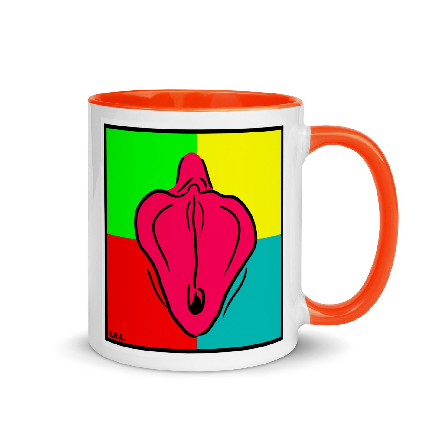 Tasse YoniPopArt "Collection #3" mit farbiger Innenseite