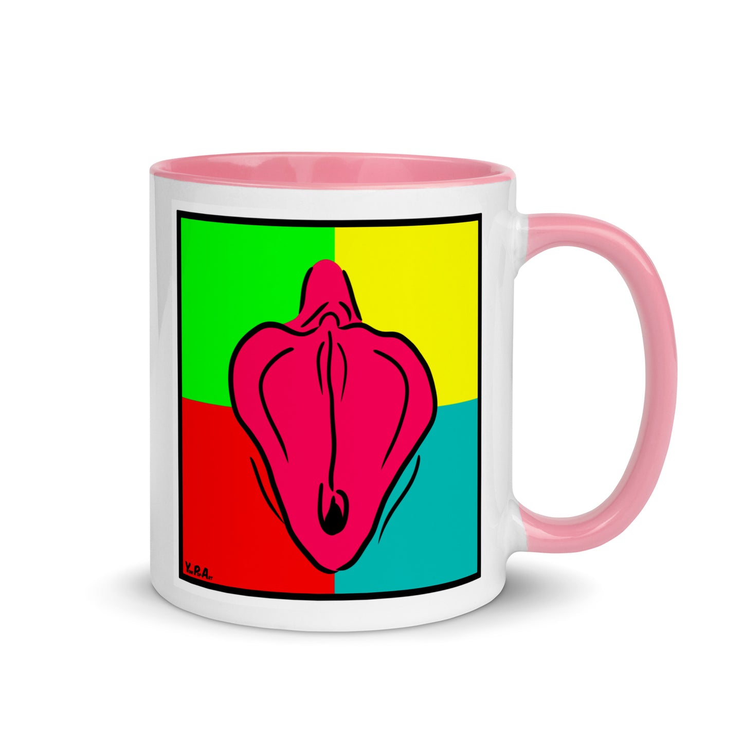 Tasse YoniPopArt "Collection #3" mit farbiger Innenseite