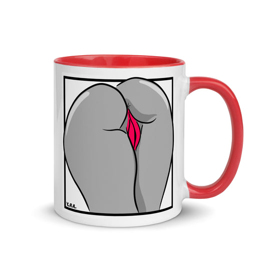Tasse mit Backside in Schwarz-Weiss-Pink