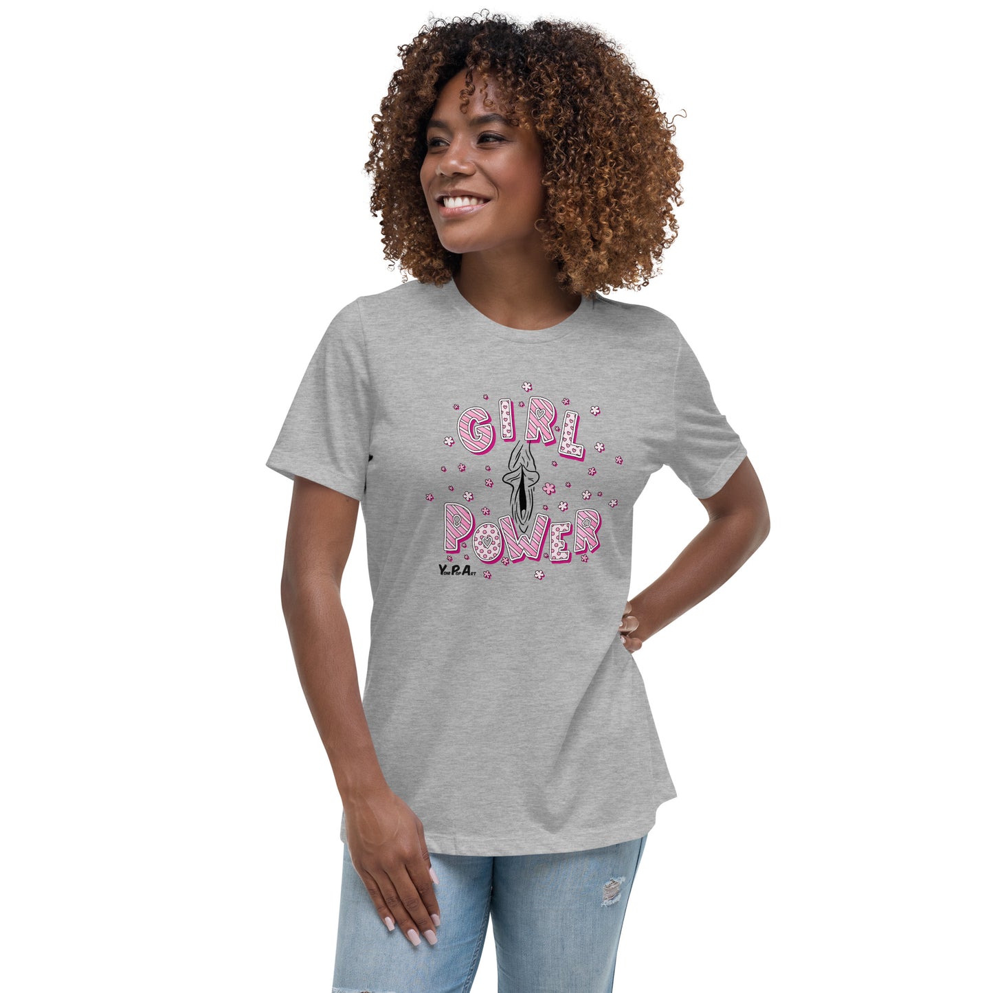 Lockeres Damen-T-Shirt "YoniPopArt GirlPower"