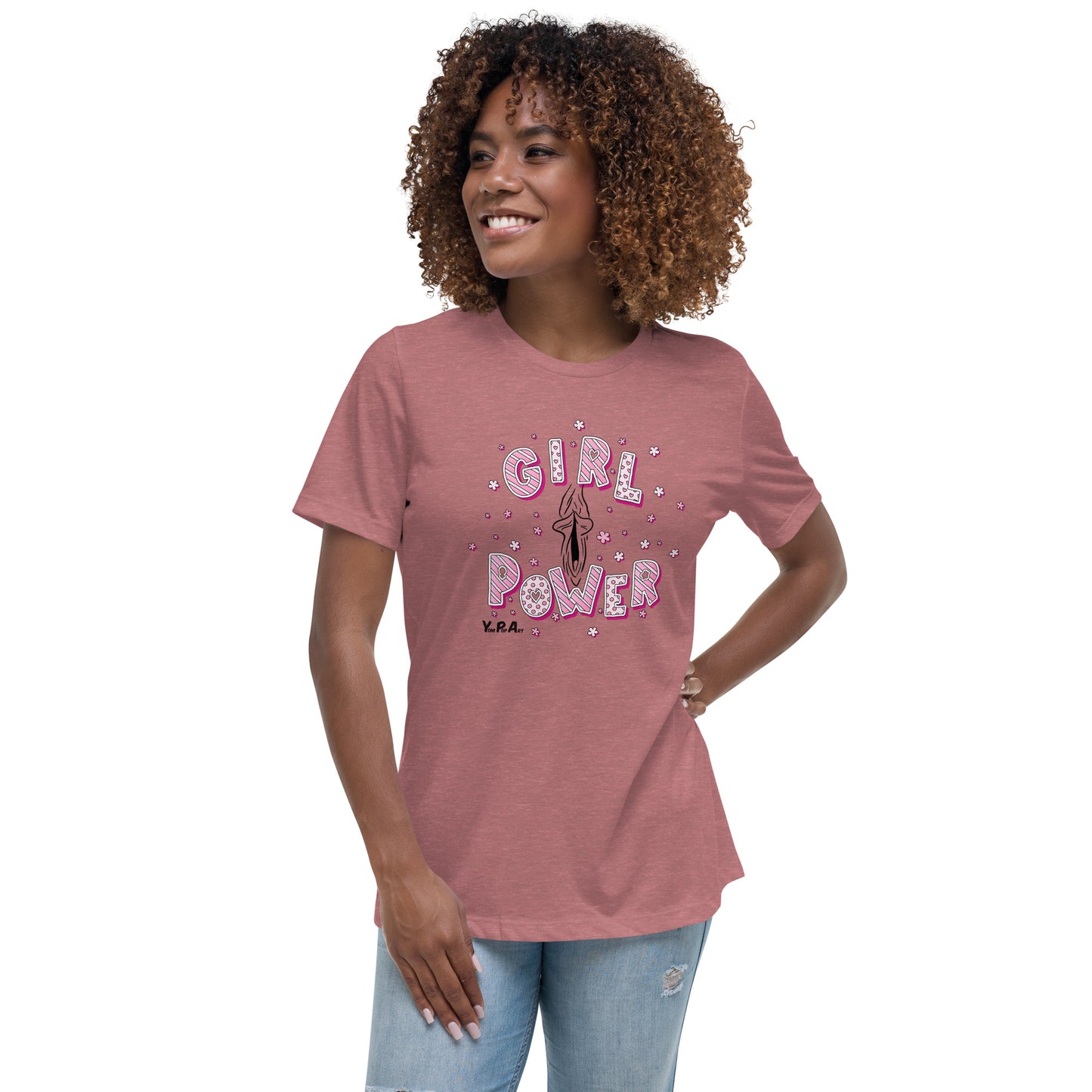 Lockeres Damen-T-Shirt "YoniPopArt GirlPower"