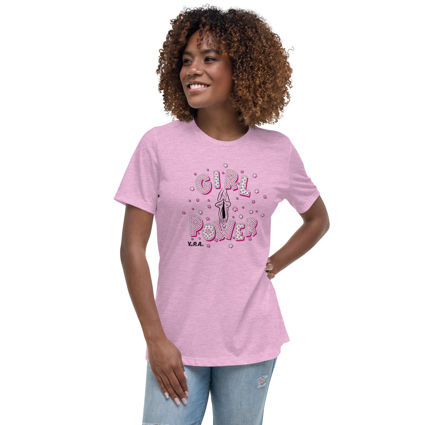 Lockeres Damen-T-Shirt "YoniPopArt GirlPower"