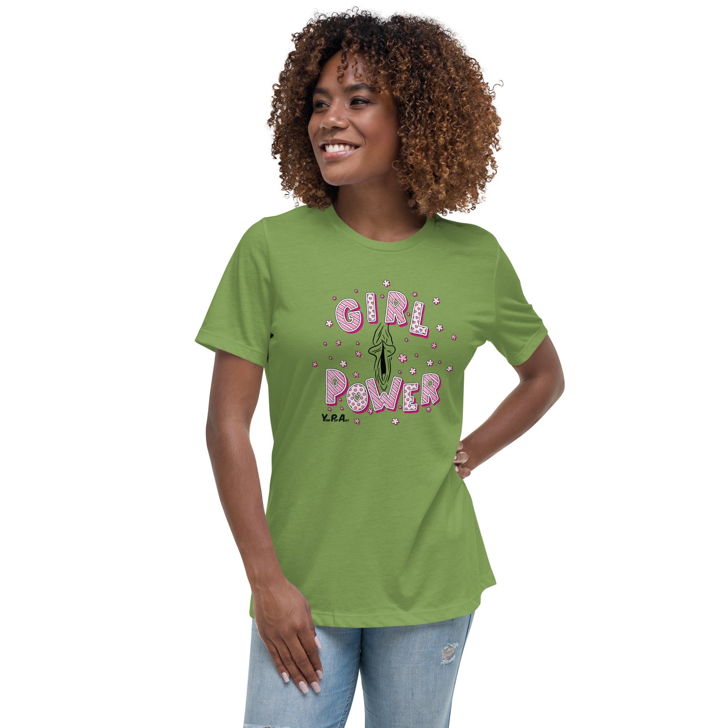 Lockeres Damen-T-Shirt "YoniPopArt GirlPower"