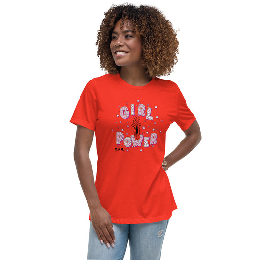 Lockeres Damen-T-Shirt "YoniPopArt GirlPower"